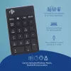 R-Go Tools numerická klávesnica R-Go Numpad Break, ergonomický numerický blok so softvérom na prestávky, Bluetooth, čierna