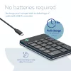 R-Go Tools numerická klávesnica R-Go Numpad Break, ergonomický numerický blok so softvérom na prestávky, Bluetooth, čierna
