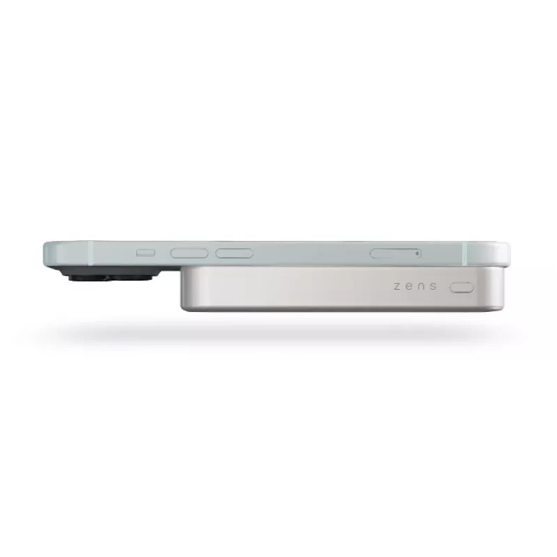 ZENS powerbank tenká Qi2 Al 10000mah biela