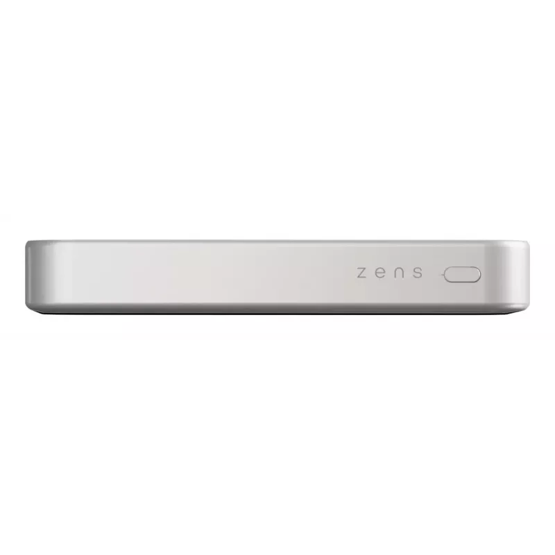 ZENS powerbank tenká Qi2 Al 10000mah biela