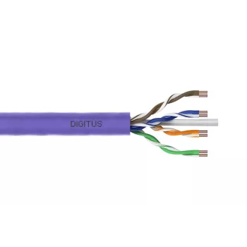 DIGITUS inštalačný kábel - CAT6 - U/UTP - B2ca - 100 m - fialový