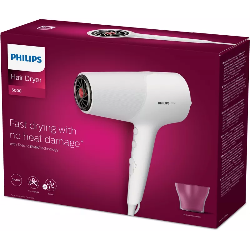 Philips 5000 Series BHD500/00 sušič vlasov 2100 W biela
