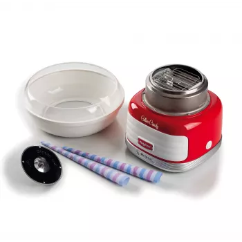 Ariete Cotton Candy stroj na cukrovú vatu, 450 W, červená, červená, tvrdé cukríky, kryštálový cukor, 500 W, 280 mm, 280 mm, 265 mm