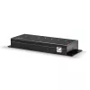 Lindy 42794 7-portový priemyselný kovový USB 2.0 rozbočovač, 480 Mbit/s, montážne úchytky, externý zdroj napájania, čierny
