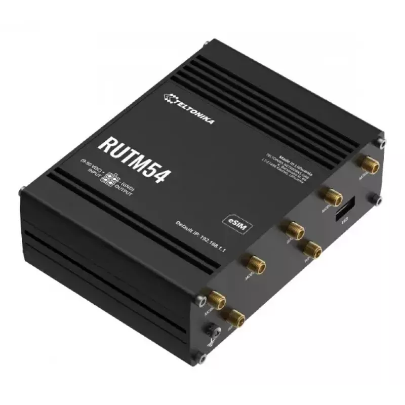 Bezdrôtový router Teltonika RUTM54 Gigabit Ethernet Dual-band 5G čierny