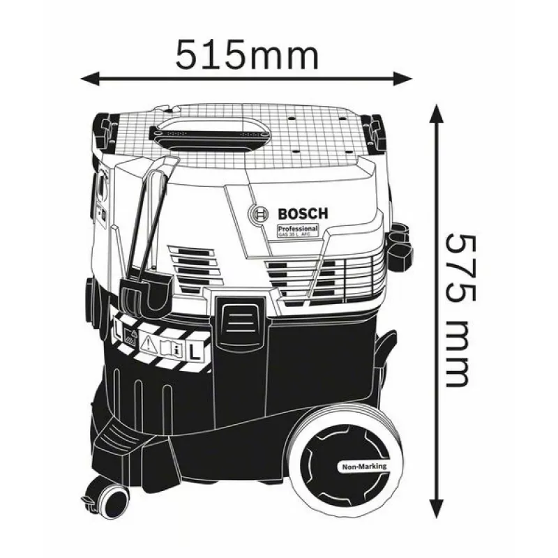 Bosch GAS 35 L AFC Professional čierna, modrá 1200 W