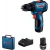 Bosch GSR 12V-30 akumulátorový skrutkovač, 2x 2,0 Ah, 30/17 Nm, bezuhlíkový, kufrík