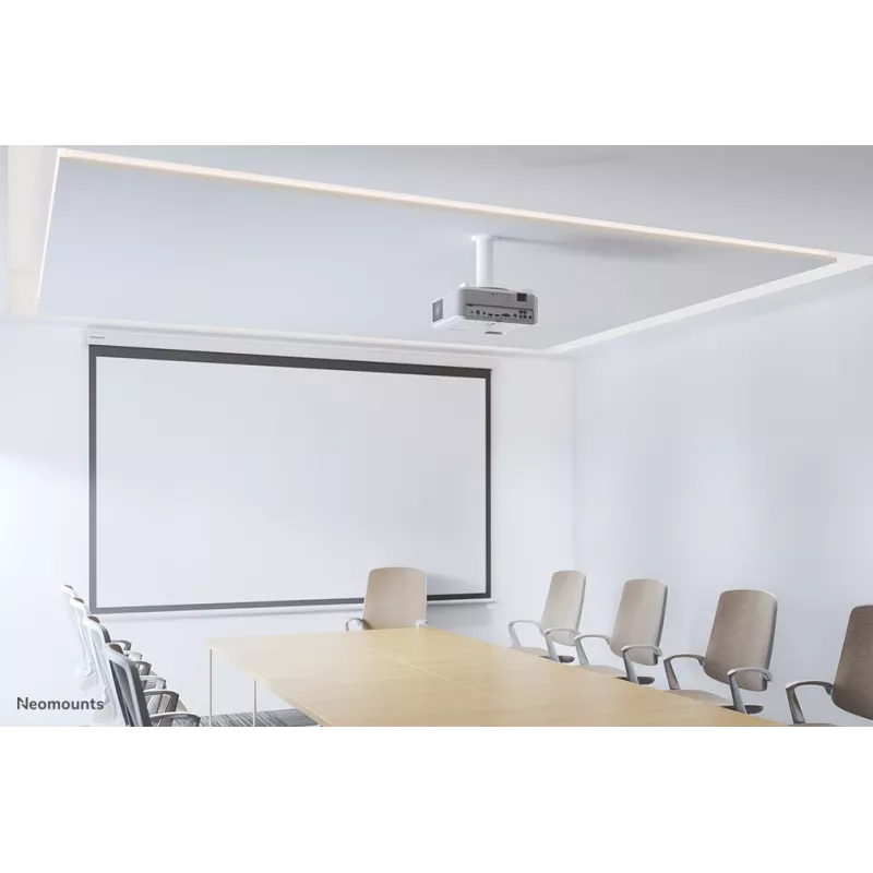 Neomounts BEAMER-C80WHITE stropný držiak na projektor - výška 13-20 cm - plne pohyblivý