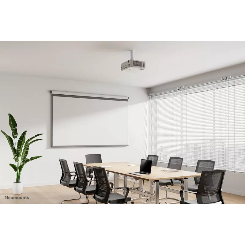 Neomounts BEAMER-C80WHITE stropný držiak na projektor - výška 13-20 cm - plne pohyblivý