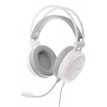 GENESIS NSG-2308 slúchadlá/headset káblové cez hlavu herné USB Type-A biele