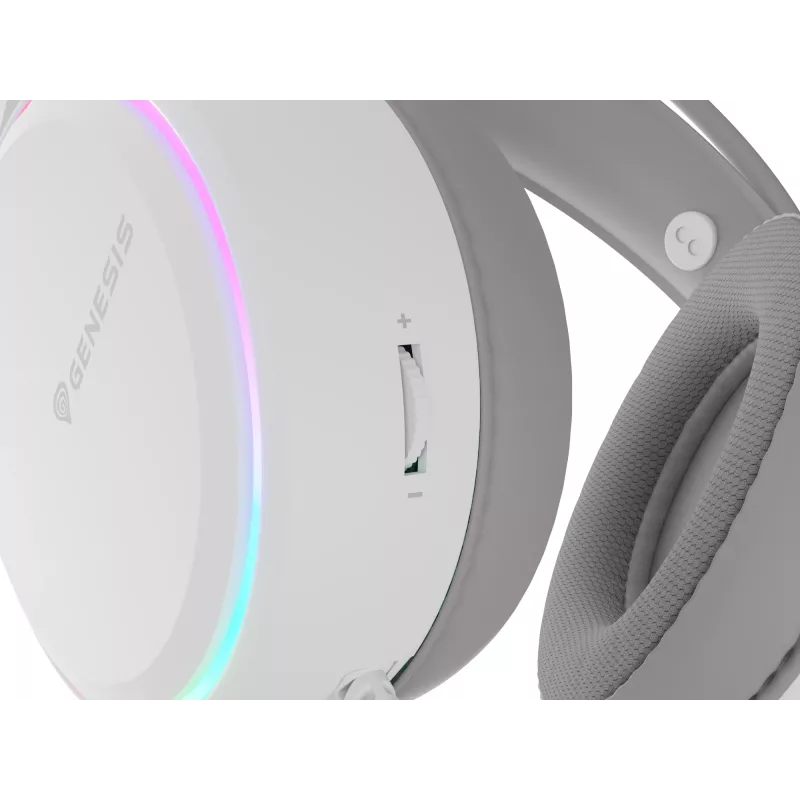 GENESIS NSG-2308 slúchadlá/headset káblové cez hlavu herné USB Type-A biele