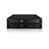 ICY BOX - IB-2242U2K - Backplane, 4x U.2 2,5 NVMe SSD (6-15 mm) pre 1x 5,25 šachtu - black