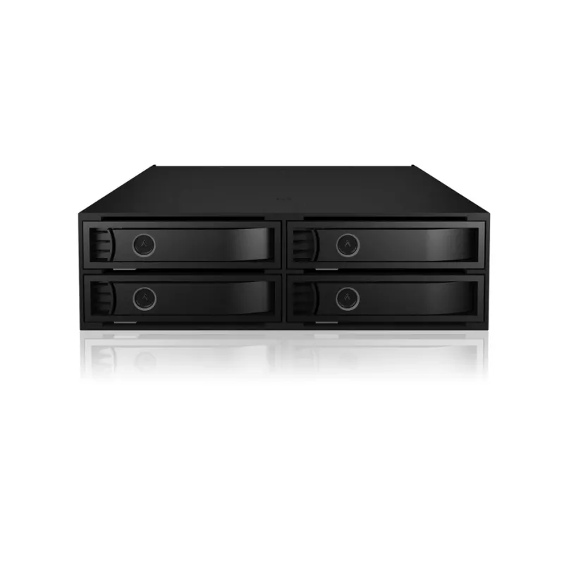 ICY BOX - IB-2242U2K - Backplane, 4x U.2 2,5 NVMe SSD (6-15 mm) pre 1x 5,25 šachtu - black