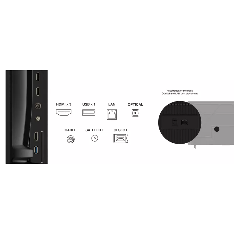 TCL 55P69K TV 139,7 cm (55 inch) 4K Ultra HD Smart TV Wi-Fi čierna