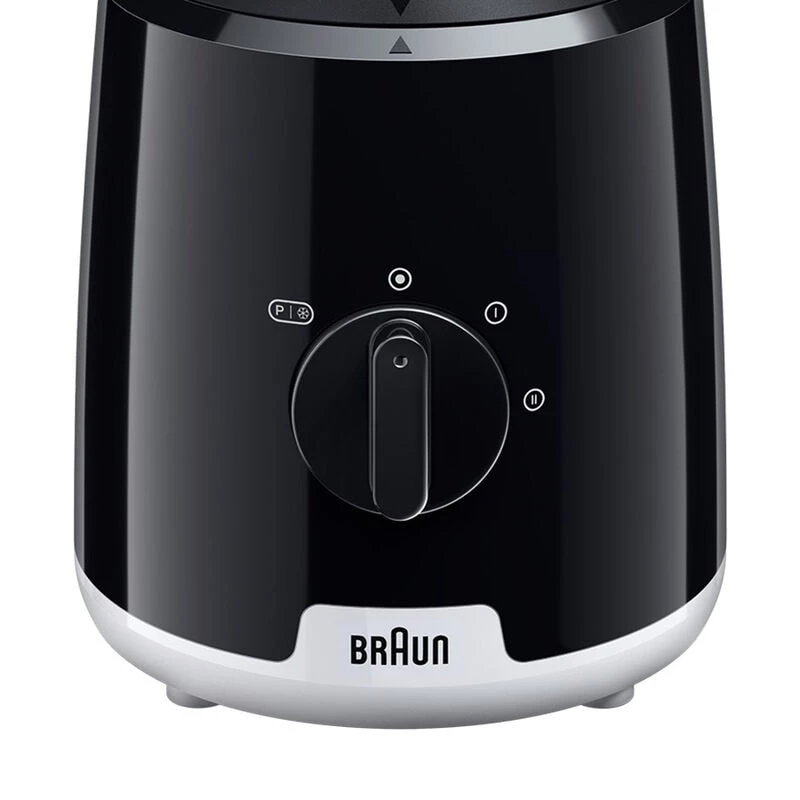 Braun JB1051BK PowerBlend 1 stolný mixér, 600 W, 1,25 l, sklenená nádoba, čierny