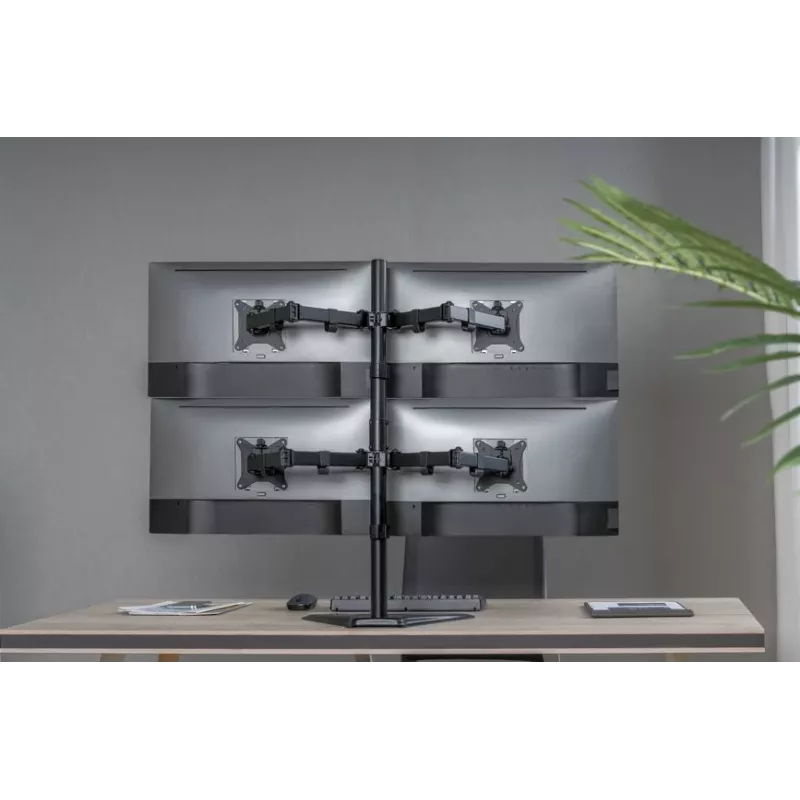 Equip 17 inch-32 inch nastaviteľný stojan na stôl pre štyri monitory