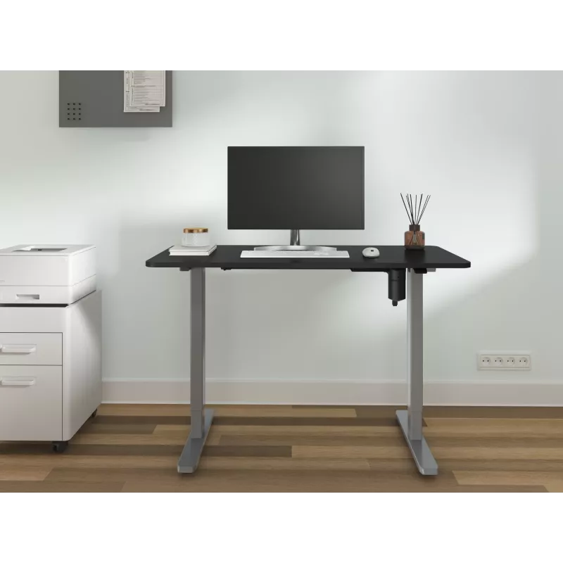 Equip ERGO elektrický rám sedacieho a stojacieho stola s doskou stola, sivý