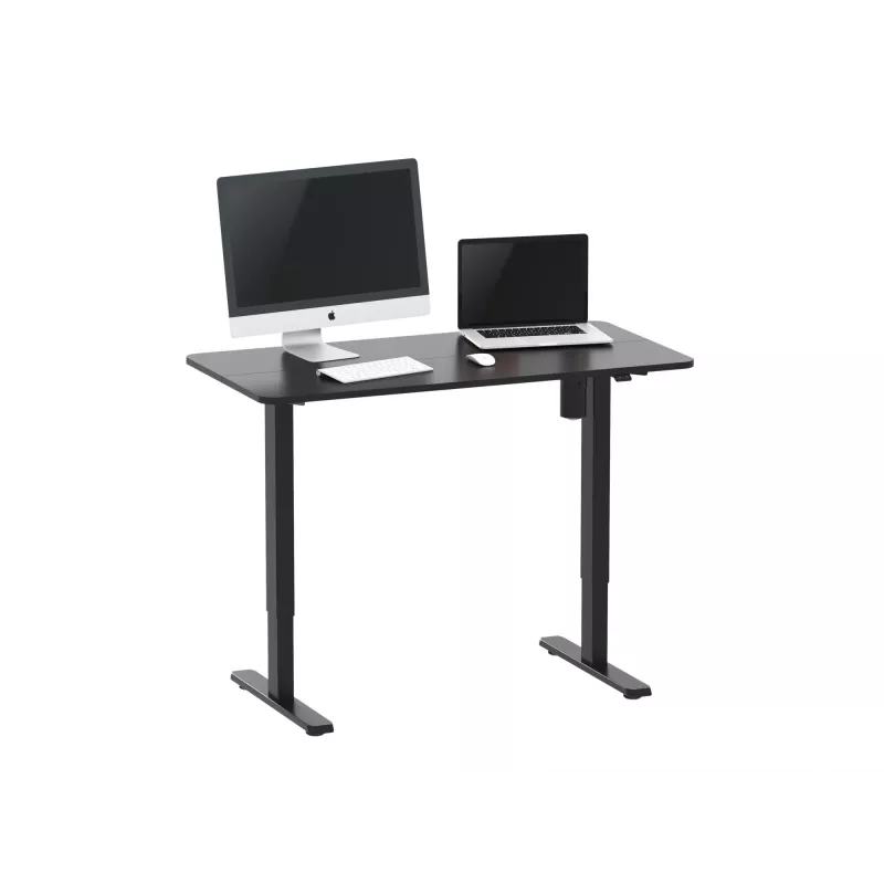 Equip ERGO 650812 elektrický stôl na sedenie aj státie s doskou, čierny
