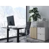 Equip ERGO 650812 elektrický stôl na sedenie aj státie s doskou, čierny