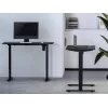 Equip ERGO 650812 elektrický stôl na sedenie aj státie s doskou, čierny