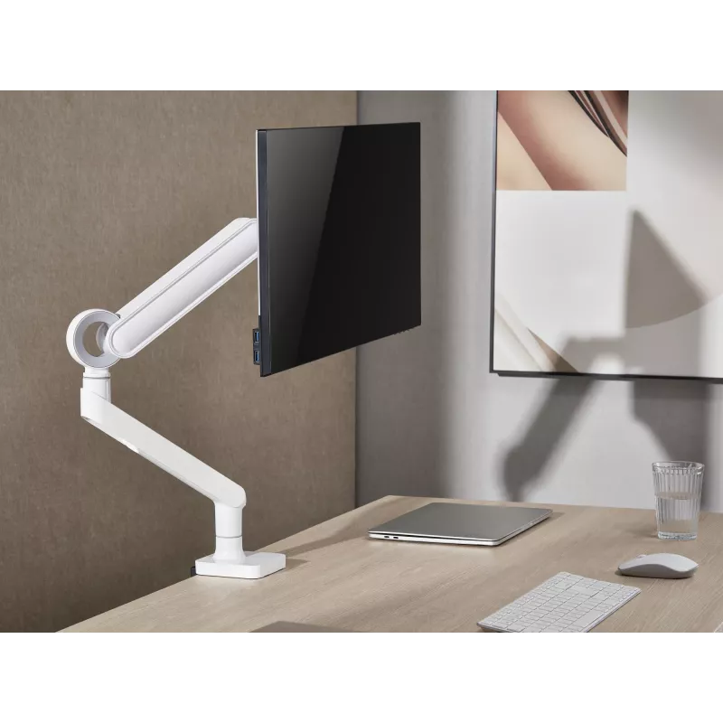 Equip 17-35 palcový prémiový stolový držiak na monitor, biely