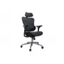 Equip ergonomická prémiová kancelárska stolička s opierkou hlavy a podrúčkami, modrá čierna