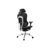 Equip ergonomická prémiová kancelárska stolička s opierkou hlavy a podrúčkami, modrá čierna