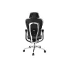 Equip ergonomická prémiová kancelárska stolička s opierkou hlavy a podrúčkami, modrá čierna