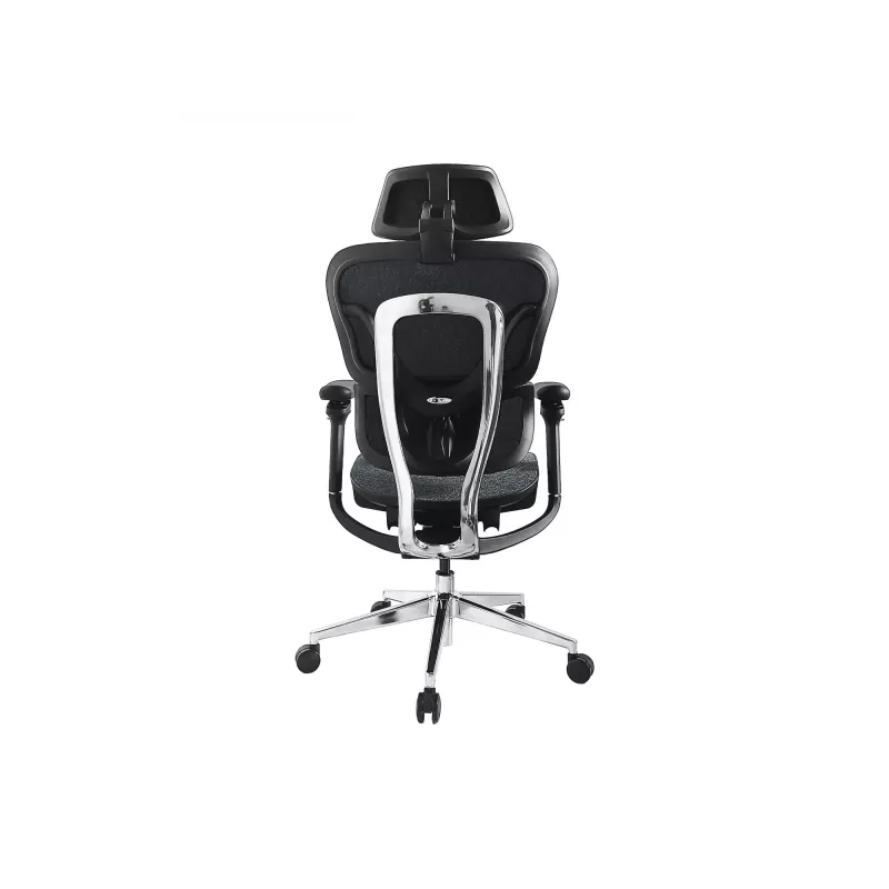 Equip ergonomická prémiová kancelárska stolička s opierkou hlavy a podrúčkami, modrá čierna