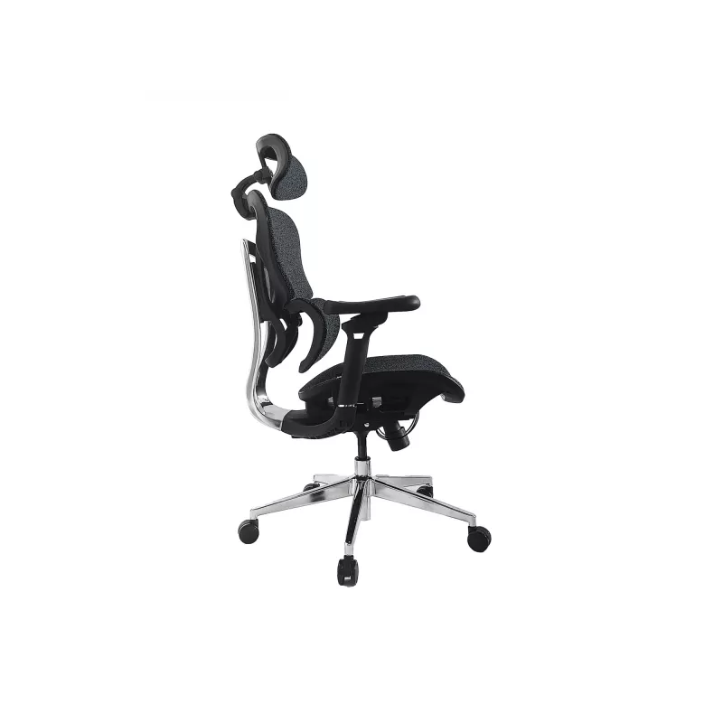 Equip ergonomická prémiová kancelárska stolička s opierkou hlavy a podrúčkami, modrá čierna