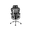 Equip ergonomická prémiová kancelárska stolička s opierkou hlavy a podrúčkami, čierna