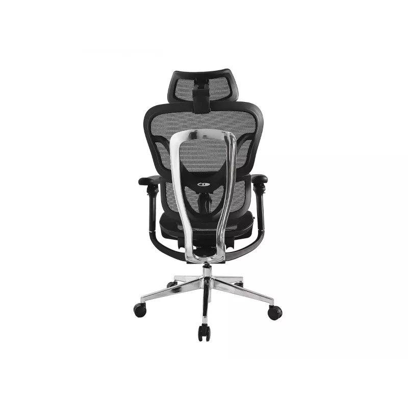 Equip ergonomická prémiová kancelárska stolička s opierkou hlavy a podrúčkami, čierna