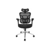 Equip ergonomická prémiová kancelárska stolička s opierkou hlavy a podrúčkami, čierna