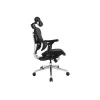 Equip ergonomická prémiová kancelárska stolička s opierkou hlavy a podrúčkami, čierna