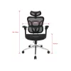 Equip ergonomická prémiová kancelárska stolička s opierkou hlavy a podrúčkami, čierna