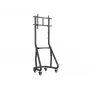 Equip 37-80 palcový robustný TV vozík, 94 cm (37 palcov), 2,03 m (80 palcov), 200 x 200 mm, 600 x 400 mm, hliník, plast, nehrdzavejúca oceľ, čierna