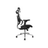 Equip ergonomická prémiová kancelárska stolička s opierkou hlavy a podrúčkami, sivá