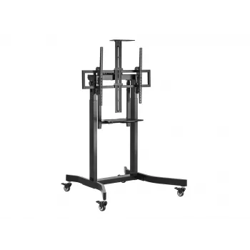 Equip 55-100 palcový mobilný motorizovaný vozík na LFD, 2,54 m (100 palcov), 200 x 200 mm, 800 x 600 mm, -10 - 5°, hliník, plast, nehrdzavejúca oceľ, čierna