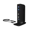 ICY BOX IB-DK2252AC káblový USB 3.2 Gen 1 (3.1 Gen 1) Type-C čierny
