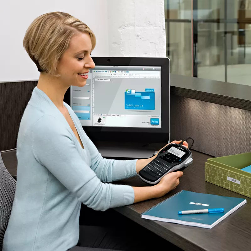 DYMO LabelManager ™ 280 AZERTY, AZERTY, D1, termotransfer, 180 x 180 DPI, 15 mm/s, čierna, strieborná