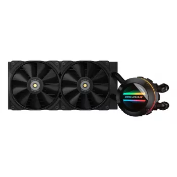 COUGAR CPU vodné chladenie Poseidon-GT 240, ARGB, čierna, all-in-one kvapalinový chladič, 12 cm, čierna