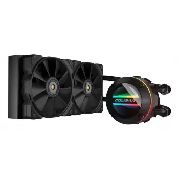 COUGAR CPU vodné chladenie Poseidon-GT 240, ARGB, čierna, all-in-one kvapalinový chladič, 12 cm, čierna