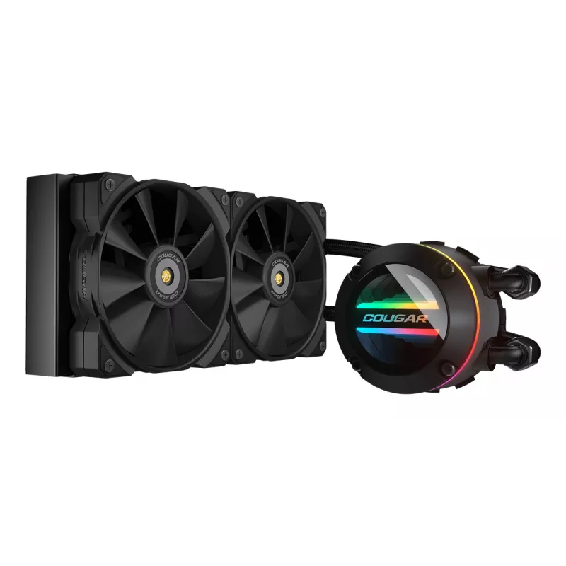 COUGAR CPU vodné chladenie Poseidon-GT 240, ARGB, čierna, all-in-one kvapalinový chladič, 12 cm, čierna