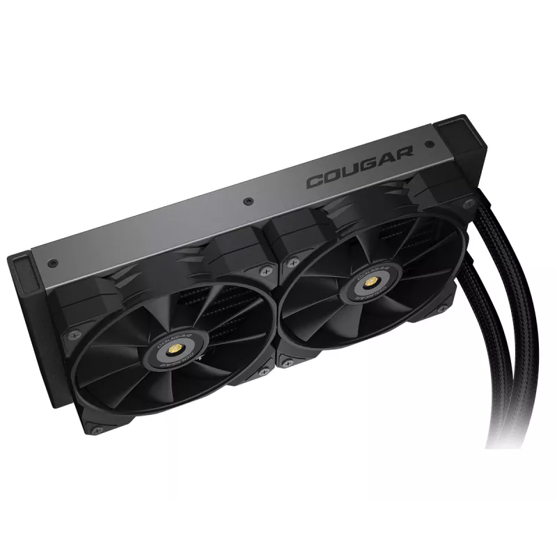 COUGAR CPU vodné chladenie Poseidon-GT 240, ARGB, čierna, all-in-one kvapalinový chladič, 12 cm, čierna