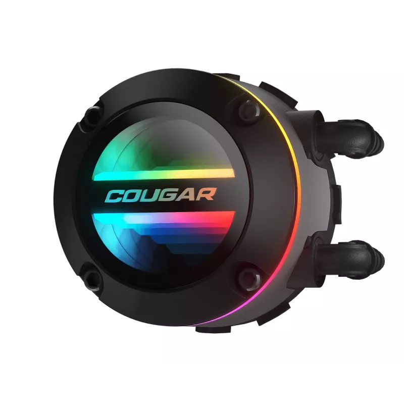 COUGAR CPU vodné chladenie Poseidon-GT 240, ARGB, čierna, all-in-one kvapalinový chladič, 12 cm, čierna