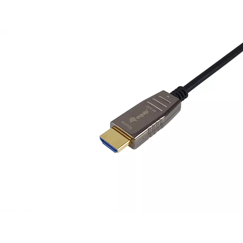 Aktívny optický kábel Equip HDMI 2.1, 10 m, 8K/60Hz, HDMI typ A (štandardný) – HDMI typ A (štandardný), 3D, Audio Return Channel (ARC), čierny