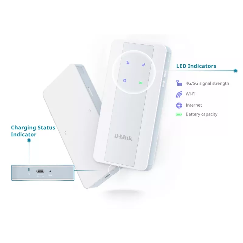 Mobilný sieťový modem D-Link 5G NR AX1800 Wi-Fi 6