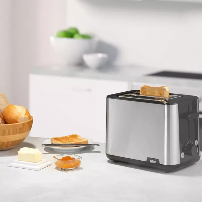 Braun HT101BI-HT1510BK 8 2 plátky 900 W čierna, nehrdzavejúca oceľ