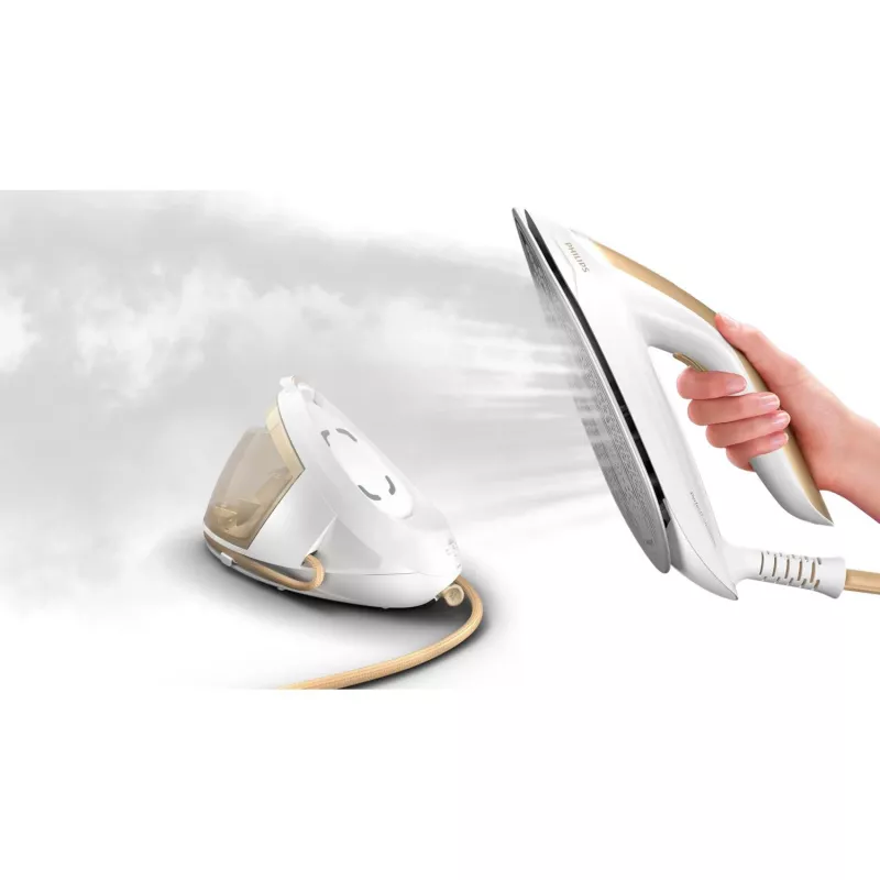 Philips PSG8040/60 parná žehliaca stanica 2700 W 1,8 l SteamGlide Elite žehliaca plocha zlatá, biela