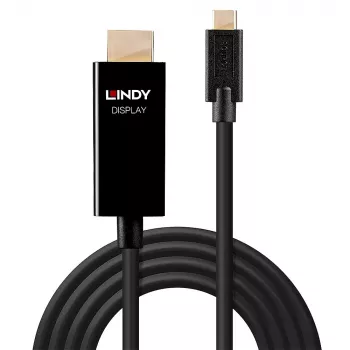Lindy 1m USB-C na HDMI 4K60 adaptérový kábel s HDR